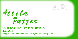 attila pajzer business card